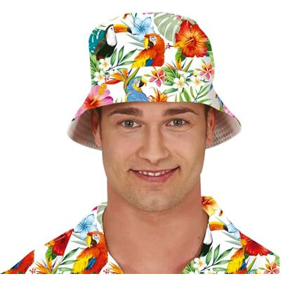 FIESTAS GUIRCA Czapka z daszkiem z nadrukiem hawajskim dla dorosłych FIESTAS GUIRCA Czapka z daszkiem z nadrukiem hawajskim dla dorosłych