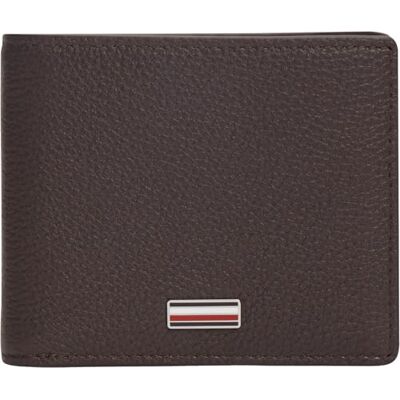 AM0AM14495GB6OS Tommy Hilfiger Th Central Mini CC Wallet Am0am14495, męski portfel z dwoma okiennicami, brązowy (ziarno kawy), jeden rozmiar AM0AM14495GB6OS Tommy Hilfiger Th Central Mini CC Wallet Am0am14495, męski portfel z dwoma okiennicami, brązowy (ziarno kawy), jeden rozmiar
