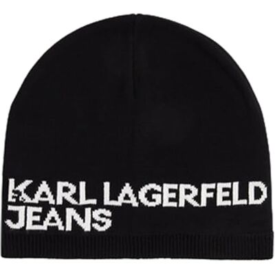A3W33109 KARL LAGERFELD JEANS Damska czapka z logo Single Layer A3W33109 KARL LAGERFELD JEANS Damska czapka z logo Single Layer