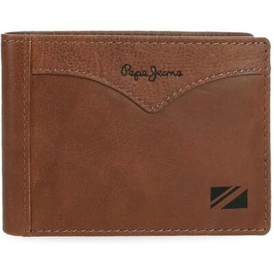 7127144 Pepe Jeans Kurtka Portfel poziomy z portmonetką Brązowy 11,5x8x1 cm Skóra by Joumma Bags, Brązowy brązowy, Talla única, Poziomy portfel z portfelem 7127144 Pepe Jeans Kurtka Portfel poziomy z portmonetką Brązowy 11,5x8x1 cm Skóra by Joumma Bags, Brązowy brązowy, Talla única, Poziomy portfel z portfelem