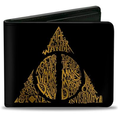 PUW-HPCZ-0-4.0" x 3.5" Buckle-Down Harry Potter męski składany portfel, Wielokolorowy, Rozmiar uniwersalny PUW-HPCZ-0-4.0" x 3.5" Buckle-Down Harry Potter męski składany portfel, Wielokolorowy, Rozmiar uniwersalny
