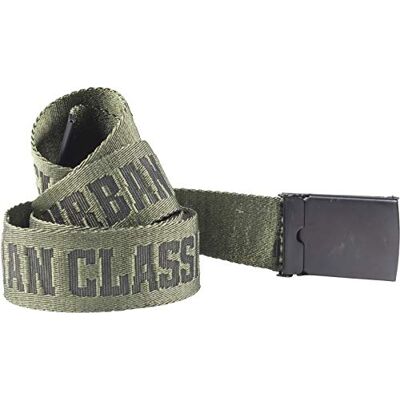 TB2280-01427 Urban Classics Pasek męski, Wielokolorowy (Blk/Darkolive/Blk 01427), 120 TB2280-01427 Urban Classics Pasek męski, Wielokolorowy (Blk/Darkolive/Blk 01427), 120
