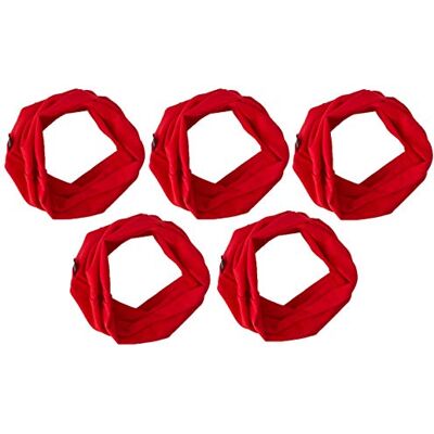 634000 Trigema Unisex dziecięcy modny szal (opakowanie 5 sztuk), wiśniówka, Rozmiar 1 dla dzieci (wysokość 30 cm, szerokość 21 cm) 634000 Trigema Unisex dziecięcy modny szal (opakowanie 5 sztuk), wiśniówka, Rozmiar 1 dla dzieci (wysokość 30 cm, szerokość 21 cm)