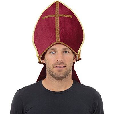 Bristol Novelty - BH626 Pontif Hat - Czerwony - Jeden Rozmiar - Kapelusz Bristol Novelty - BH626 Pontif Hat - Czerwony - Jeden Rozmiar - Kapelusz