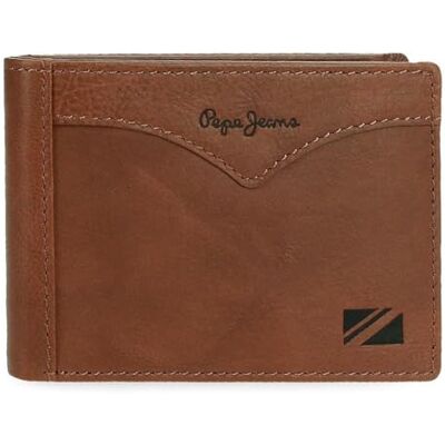 7123144 Pepe Jeans Jacket Portfel poziomy z portmonetką Brązowy 11x8x1 cm Skóra by Joumma Bags, Brązowy brązowy, Talla única, Poziomy portfel z portfelem 7123144 Pepe Jeans Jacket Portfel poziomy z portmonetką Brązowy 11x8x1 cm Skóra by Joumma Bags, Brązowy brązowy, Talla única, Poziomy portfel z portfelem