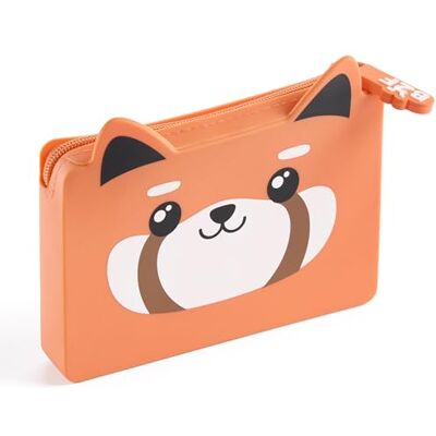 MR19846 Back2Fun Etui na karty dla dzieci z zewnętrzną kieszenią na kartę do przenoszenia, wielofunkcyjny silikonowy futerał: klucze, monety lub małe przedmioty, tłoczone uszy, styl Kawaii, Reddy MR19846 Back2Fun Etui na karty dla dzieci z zewnętrzną kieszenią na kartę do przenoszenia, wielofunkcyjny silikonowy futerał: klucze, monety lub małe przedmioty, tłoczone uszy, styl Kawaii, Reddy