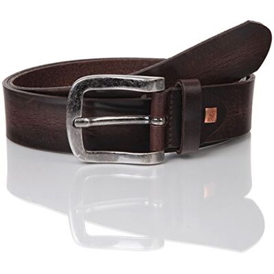 1003290-23 LINDENMANN The Art of Belt męski skórzany pasek, pasek męski, skóra bydlęca, unisex, ciemnobrązowy, brązowy, 105 1003290-23 LINDENMANN The Art of Belt męski skórzany pasek, pasek męski, skóra bydlęca, unisex, ciemnobrązowy, brązowy, 105