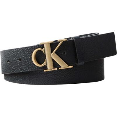 LV04D7109GV8K115 Calvin Klein Męskie paski Ck Buckle Pebble 40 mm LV04D7109G, CZARNY (czarny/antyczny mosiądz), 115 LV04D7109GV8K115 Calvin Klein Męskie paski Ck Buckle Pebble 40 mm LV04D7109G, CZARNY (czarny/antyczny mosiądz), 115