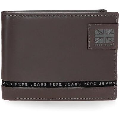 7184242 Pepe Jeans Pasek Portfel z portmonetką Brązowy 12,5x9,5x1 cm Skóra by Joumma Bags, Brązowy brązowy, Talla única, Portfel z portfelem 7184242 Pepe Jeans Pasek Portfel z portmonetką Brązowy 12,5x9,5x1 cm Skóra by Joumma Bags, Brązowy brązowy, Talla única, Portfel z portfelem