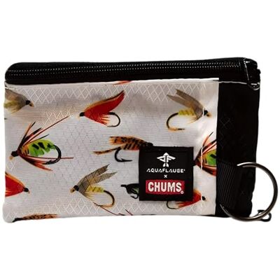 Chums Surfshort Portfel (Aqua Flauge Haki na muchy), Haki Aque Flauge, Uchwyt na karty Chums Surfshort Portfel (Aqua Flauge Haki na muchy), Haki Aque Flauge, Uchwyt na karty