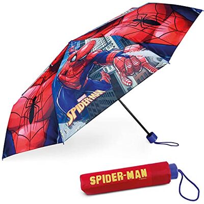 GE0041 BONNYCO Parasolka Wiatroodpornym Dzieci Spidermana. Parasolka Składana z Torbą, Plecakiem Lub Podróżą. Kompaktowy Parasol o Wzmocnionej Konstrukcji. Mini Umbrella dla Dziecięca GE0041 BONNYCO Parasolka Wiatroodpornym Dzieci Spidermana. Parasolka Składana z Torbą, Plecakiem Lub Podróżą. Kompaktowy Parasol o Wzmocnionej Konstrukcji. Mini Umbrella dla Dziecięca