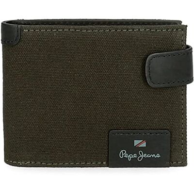 7413332 Pepe Jeans Hilltop portfel poziomy z zapięciem na kliknięcie, unikalny, zielony, única, Poziomy portfel z zamknięciem kliknięcia 7413332 Pepe Jeans Hilltop portfel poziomy z zapięciem na kliknięcie, unikalny, zielony, única, Poziomy portfel z zamknięciem kliknięcia