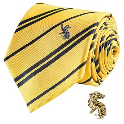 Cinereplicas Harry Potter Krawat Deluxe Hufflepuff- Oficjalna licencja Cinereplicas Harry Potter Krawat Deluxe Hufflepuff- Oficjalna licencja