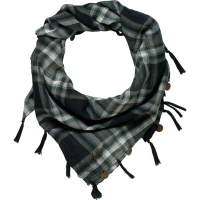 Ursula scarf / 1657604847 Tommy Jeans Szalik damski, Wielokolorowy (040 Nine Iron/Multi), jeden rozmiar Ursula scarf / 1657604847 Tommy Jeans Szalik damski, Wielokolorowy (040 Nine Iron/Multi), jeden rozmiar