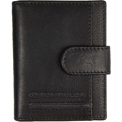 012247 TOM TAILOR Devon męski portfel etui na karty kredytowe mały, czarny, S 012247 TOM TAILOR Devon męski portfel etui na karty kredytowe mały, czarny, S