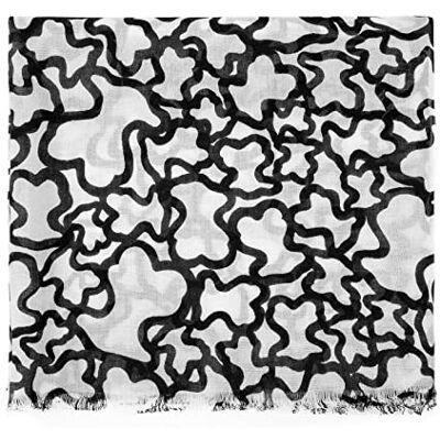 695920089 Tous Kobiety Kaos Szal, Czarny/Szary, 180 x 70 695920089 Tous Kobiety Kaos Szal, Czarny/Szary, 180 x 70