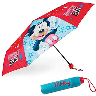 GE0039 BONNYCO Parasolka Wiatroodpornym Dzieci Myszka Mickey. Parasolka Składana z Torbą, Plecakiem Lub Podróżą. Kompaktowy Parasol o Wzmocnionej Konstrukcji. Mini Umbrella dla Dziecięca GE0039 BONNYCO Parasolka Wiatroodpornym Dzieci Myszka Mickey. Parasolka Składana z Torbą, Plecakiem Lub Podróżą. Kompaktowy Parasol o Wzmocnionej Konstrukcji. Mini Umbrella dla Dziecięca