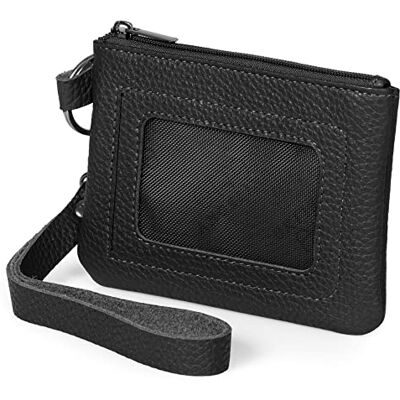 OTTO365 Otto Angelino Portfel z prawdziwej skóry z zamkiem błyskawicznym i bransoletką unisex (fioletowy), czarny, Einheitsgröße, Casual OTTO365 Otto Angelino Portfel z prawdziwej skóry z zamkiem błyskawicznym i bransoletką unisex (fioletowy), czarny, Einheitsgröße, Casual