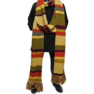 DOCTOR WHOTMMDH DOCTOR WHO Szalik 5,5 m długi sezon 16-17 oficjalny szalik BBC Fourth Doctor firmy LOVARZI, Wielokolorowe paski, Rozmiar uniwersalny DOCTOR WHOTMMDH DOCTOR WHO Szalik 5,5 m długi sezon 16-17 oficjalny szalik BBC Fourth Doctor firmy LOVARZI, Wielokolorowe paski, Rozmiar uniwersalny