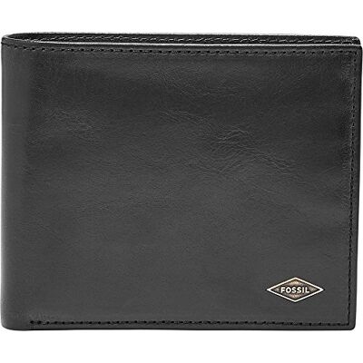 ML3736001x4.75"L x 1"W x 3.75"H Fossil Mężczyźni Portfel, Czarny ML3736001x4.75"L x 1"W x 3.75"H Fossil Mężczyźni Portfel, Czarny