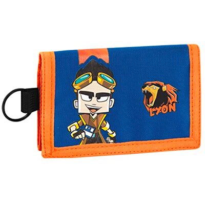69631 LYON GAMER Portfel i Portmonetka 3 Drzwi, Portfel Unisex Dzieci I Chłopcy, Uchwyt na monety z Zamknięciem ZIP, cm 13,5x9,5h, Wielobarwny, Taglia Unica, Casual 69631 LYON GAMER Portfel i Portmonetka 3 Drzwi, Portfel Unisex Dzieci I Chłopcy, Uchwyt na monety z Zamknięciem ZIP, cm 13,5x9,5h, Wielobarwny, Taglia Unica, Casual