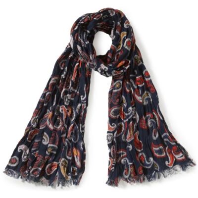 E487615849 Tommy Hilfiger Szal damski, WINLOCK PAISLEY SCARF / , Wielokolorowy (403 / Midnight/Multi), jeden rozmiar E487615849 Tommy Hilfiger Szal damski, WINLOCK PAISLEY SCARF / , Wielokolorowy (403 / Midnight/Multi), jeden rozmiar