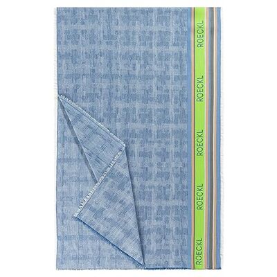 43553-6000 Roeckl Cotton Stripes 55x175 szal, dżinsy, standardowy, Jeans, jeden rozmiar 43553-6000 Roeckl Cotton Stripes 55x175 szal, dżinsy, standardowy, Jeans, jeden rozmiar