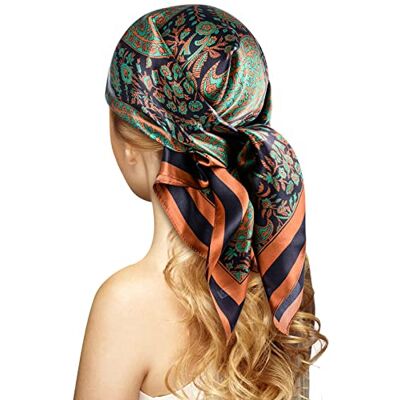 1 5 szt. satynowy szalik na głowę bandany dla kobiet kwadratowy jedwab jak szaliki do włosów jedwabne włosy bandany noc śpiąca głowa szalik 60 cm, Zestaw L, L 1 5 szt. satynowy szalik na głowę bandany dla kobiet kwadratowy jedwab jak szaliki do włosów jedwabne włosy bandany noc śpiąca głowa szalik 60 cm, Zestaw L, L