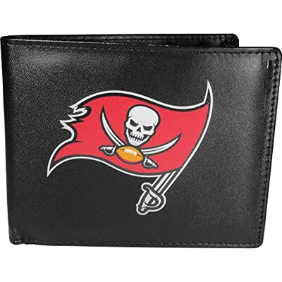 FBIL030 Siskiyou Sports NFL męski Tampa Bay Buccaneers podwójnie składany portfel duże logo jeden rozmiar czarny FBIL030 Siskiyou Sports NFL męski Tampa Bay Buccaneers podwójnie składany portfel duże logo jeden rozmiar czarny