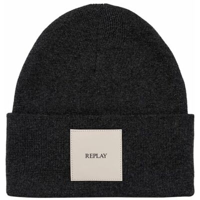 AX4167.004.A7059 Replay Czapka beanie, uniseks, 0028 Granit szary, jeden rozmiar AX4167.004.A7059 Replay Czapka beanie, uniseks, 0028 Granit szary, jeden rozmiar