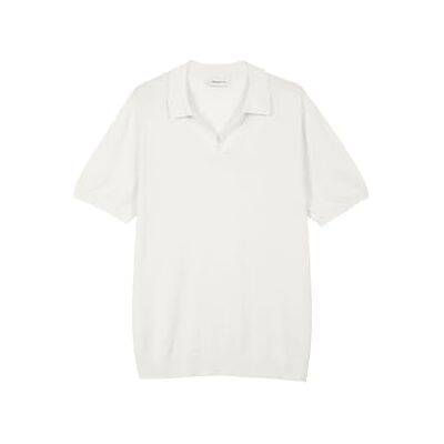 MSS25SIN50 Diana Studio Golona koszulka polo bez guzików, męska, 100% lekka bawełna, bardzo skręcona, krótkie rękawy, swobodny krój, Kolor biały, XL MSS25SIN50 Diana Studio Golona koszulka polo bez guzików, męska, 100% lekka bawełna, bardzo skręcona, krótkie rękawy, swobodny krój, Kolor biały, XL