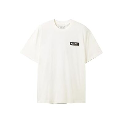 1037664 TOM TAILOR Denim T-shirt męski, 12906 Wool White, L 1037664 TOM TAILOR Denim T-shirt męski, 12906 Wool White, L