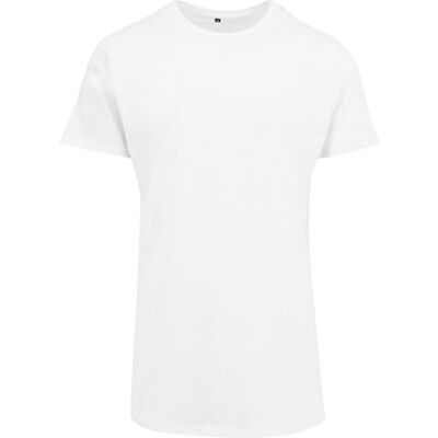 BY028-00220-0046 Build Your Brand Męski Shaped Long Tee T-Shirt, rozmiary S 5XL BY028-00220-0046 Build Your Brand Męski Shaped Long Tee T-Shirt, rozmiary S 5XL