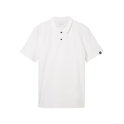 1042111 TOM TAILOR Denim Męska koszulka polo regular fit, 20000 – biały, S 1042111 TOM TAILOR Denim Męska koszulka polo regular fit, 20000 – biały, S