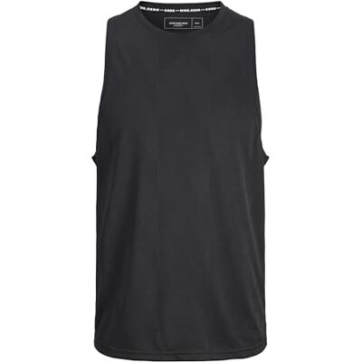 12273391-4714990 JACK & JONES Męski tank top sportowy CNZ, czarny, M 12273391-4714990 JACK & JONES Męski tank top sportowy CNZ, czarny, M