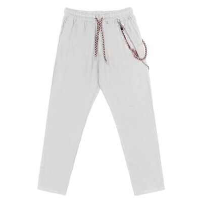 FJ3270-S24 GIANNI LUPO Męskie Spodnie Casual, biały, 38 FJ3270-S24 GIANNI LUPO Męskie Spodnie Casual, biały, 38
