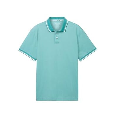 1041795 TOM TAILOR Męska koszulka polo Basic Piqué, 35272 Meadow Teal, M 1041795 TOM TAILOR Męska koszulka polo Basic Piqué, 35272 Meadow Teal, M