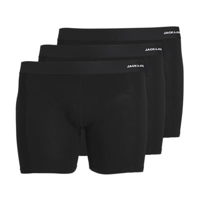 12264077 JACBASIC Bamboo Trunks 3-pak NOOS PLS, Czarny/opakowanie: czarny czarny, 3XL 12264077 JACBASIC Bamboo Trunks 3-pak NOOS PLS, Czarny/opakowanie: czarny czarny, 3XL