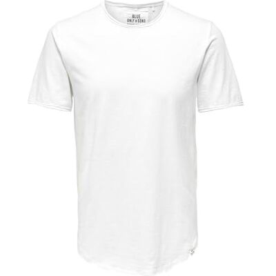 22017822-3577876 ONLY & SONS Onsbenne Longy SS Tee Nf 7822 Noos, Bright White, 3XL 22017822-3577876 ONLY & SONS Onsbenne Longy SS Tee Nf 7822 Noos, Bright White, 3XL