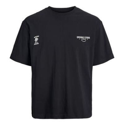 12288187-4890631 JACK & JONES Jorcambridge emblemat Back Tee Ss Cn Pls Plus Size, czarny, 3XL 12288187-4890631 JACK & JONES Jorcambridge emblemat Back Tee Ss Cn Pls Plus Size, czarny, 3XL