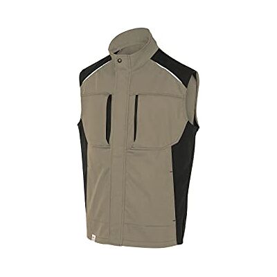 KÜBLER Workwear Kübler Activiq Kamizelka robocza piasek brązowy/czarny rozmiar 3XL KÜBLER Workwear Kübler Activiq Kamizelka robocza piasek brązowy/czarny rozmiar 3XL