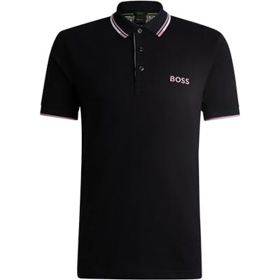 50469102 BOSS Męska koszulka polo Paddy Pro z kontrastowym logo z mieszanki bawełny, Ciemnoniebieski405, L 50469102 BOSS Męska koszulka polo Paddy Pro z kontrastowym logo z mieszanki bawełny, Ciemnoniebieski405, L