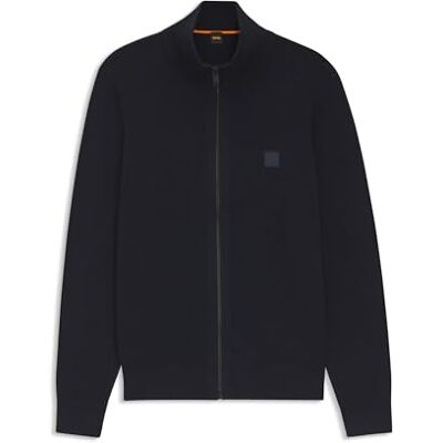 50543692 BOSS Kanozip_s Sweter Męski, kolor niebiesko-biały, XXL 50543692 BOSS Kanozip_s Sweter Męski, kolor niebiesko-biały, XXL