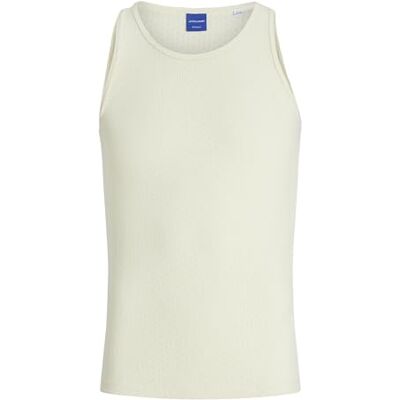 12276850-4753478 JACK & JONES Jorhydra Pointelle Tank Top męski, Antique White, L 12276850-4753478 JACK & JONES Jorhydra Pointelle Tank Top męski, Antique White, L
