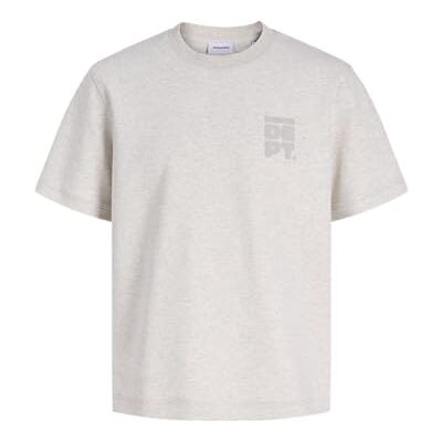 12288365-4895041 JACK & JONES Jjwinston Ss Sweat Crew Neck, bia?y melan?, S 12288365-4895041 JACK & JONES Jjwinston Ss Sweat Crew Neck, bia?y melan?, S