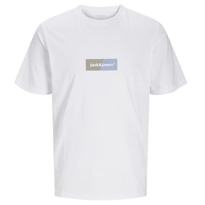 12262563 Jack & Jones Jorbronx Rectangle Tee SS Crew Neck, Bright White, L 12262563 Jack & Jones Jorbronx Rectangle Tee SS Crew Neck, Bright White, L