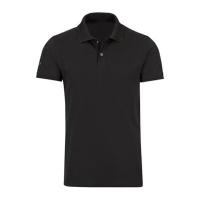 627604_008_L-008 Trigema Męska koszulka polo Slim Fit z Deluxe-Piqué, czarny (schwarz 008), L 627604_008_L-008 Trigema Męska koszulka polo Slim Fit z Deluxe-Piqué, czarny (schwarz 008), L