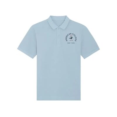 ACS25PL3 SKY BLUE XXL AMERICAN COLLEGE USA Niebieska koszulka polo męska rozmiar XXL umowa, Niebieski niebo, XXL ACS25PL3 SKY BLUE XXL AMERICAN COLLEGE USA Niebieska koszulka polo męska rozmiar XXL umowa, Niebieski niebo, XXL