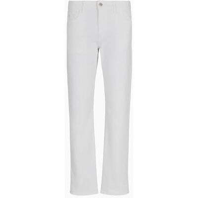 XM000069 Armani Exchange Men's Essential, Tonal Logo Patch, dżinsy, białe, 26, biały, 26 XM000069 Armani Exchange Men's Essential, Tonal Logo Patch, dżinsy, białe, 26, biały, 26