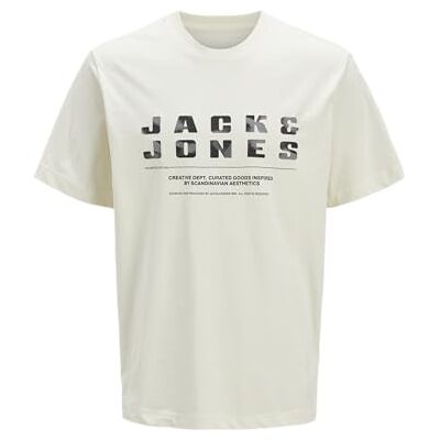 12274716-4720384 Jack & Jones Jcorecharge Front Branding Tee Crew Neck, Sweet Corn, M 12274716-4720384 Jack & Jones Jcorecharge Front Branding Tee Crew Neck, Sweet Corn, M